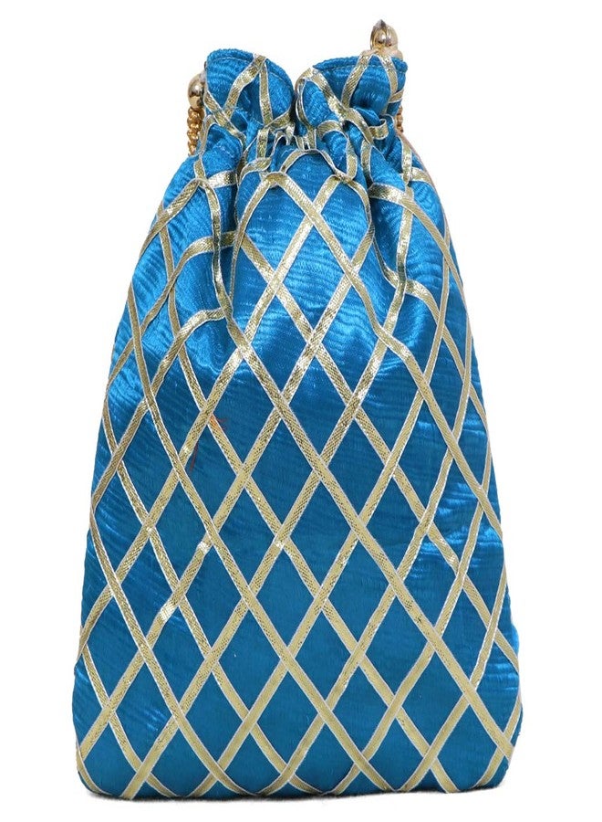 DUCHESS Women's Potli Bags (Blue) - Image 3